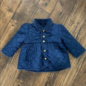 Ralph Lauren Navy Quilted Kids Jacket